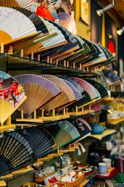 Exquisite Japanese crafts on display.